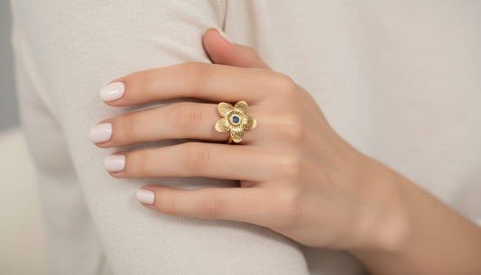 Azure Blossom Ring