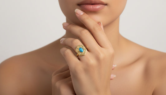 Azure Medallion Ring