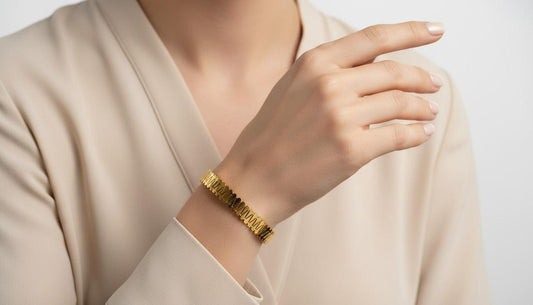 Textured Gold  Cuff