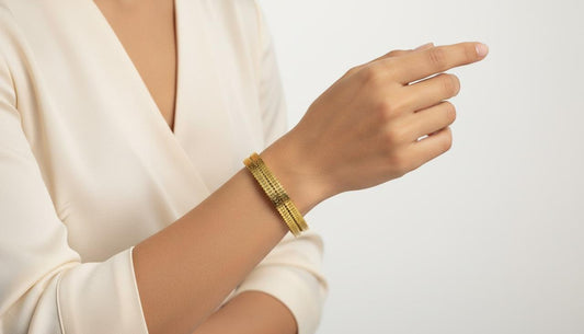 Luxe Textured Gold Cuff