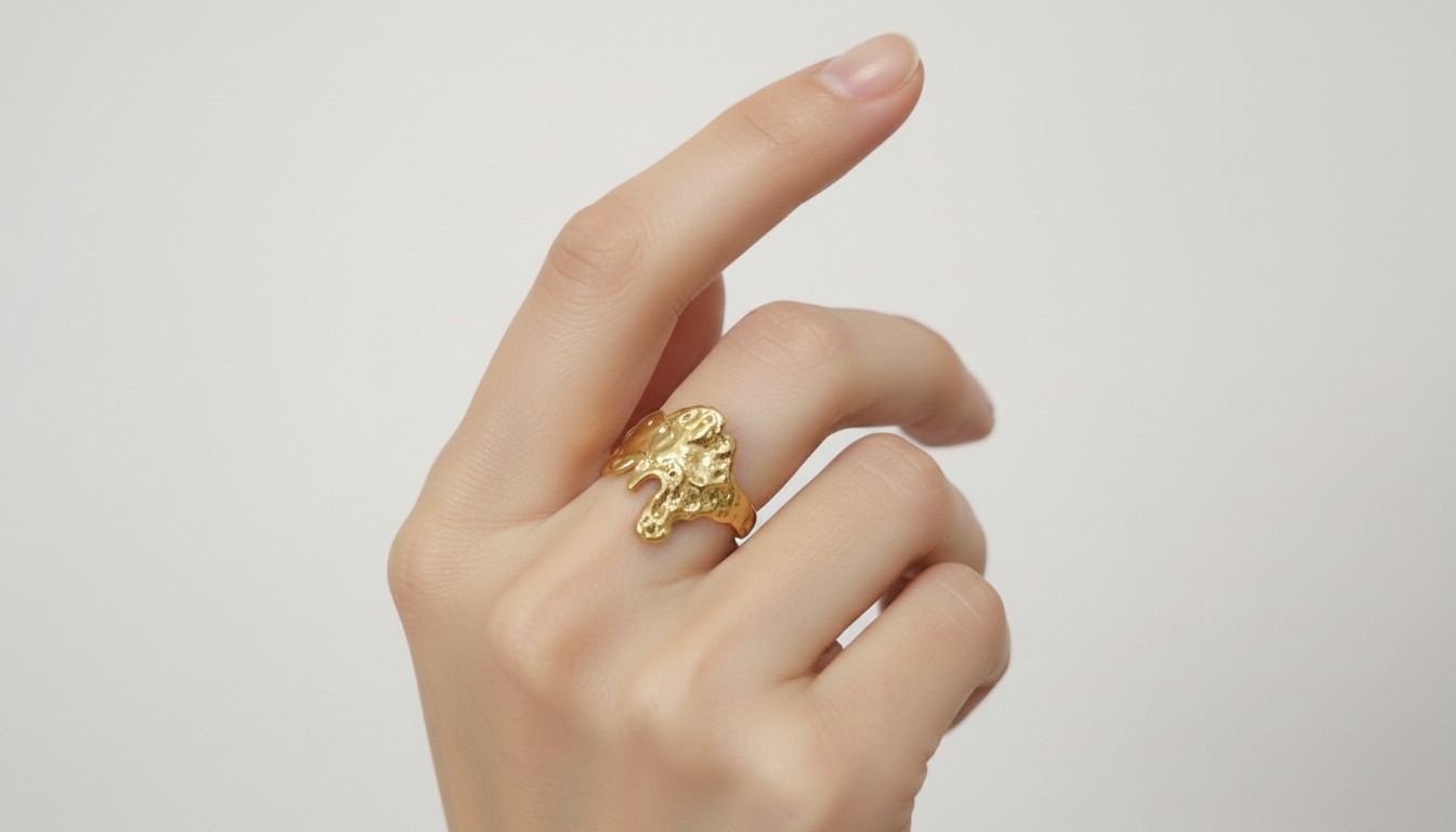 Molten Abstract Ring