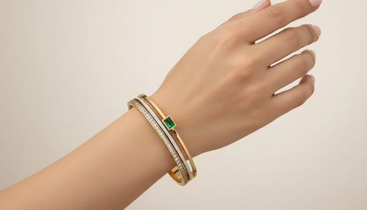 Emerald Luxe Crystal Cuff